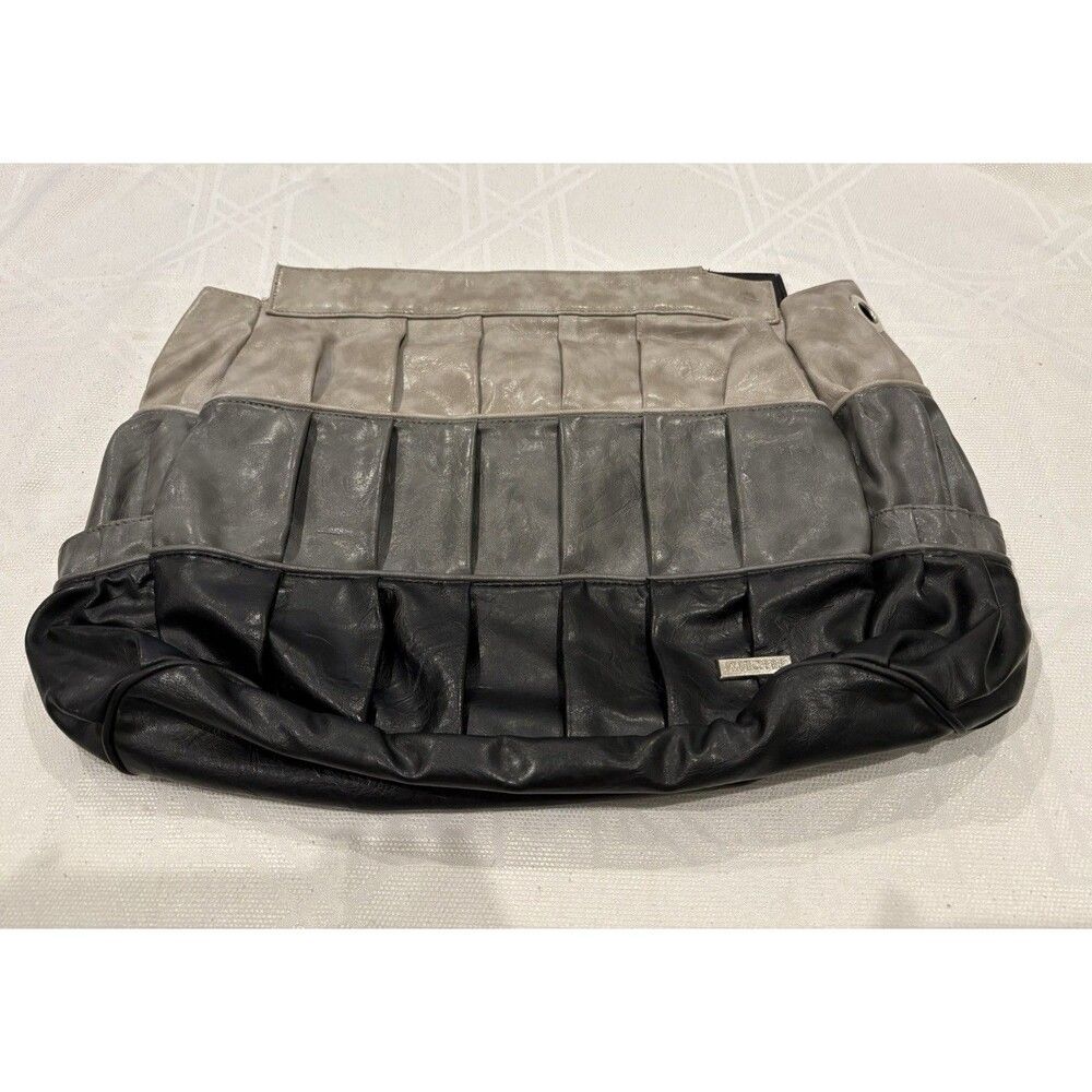 Miche HEIDI Prima Bag Purse Shell Light Gray Black Taupe Pleated